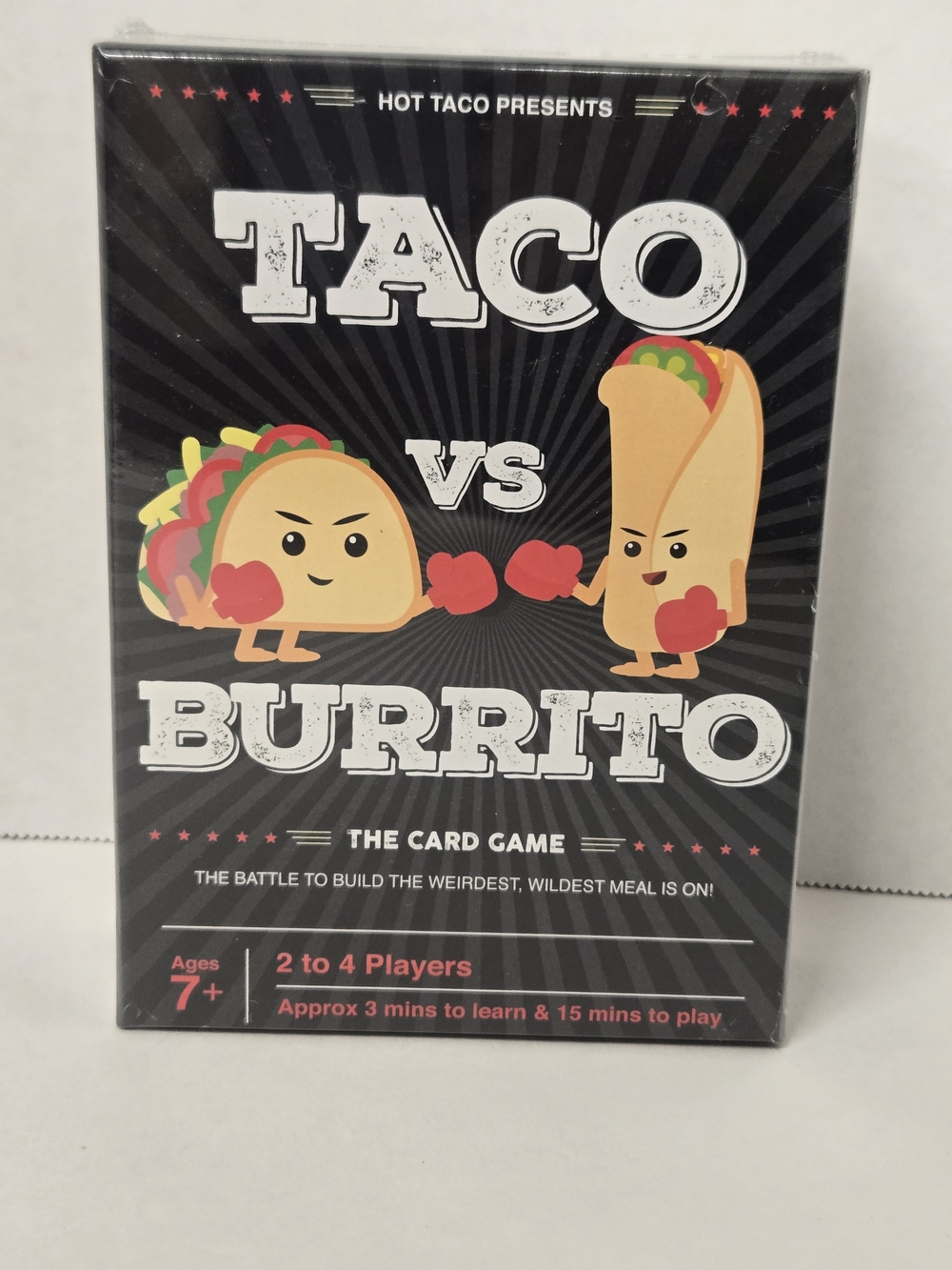 Taco vs Burrito Card Game - Black